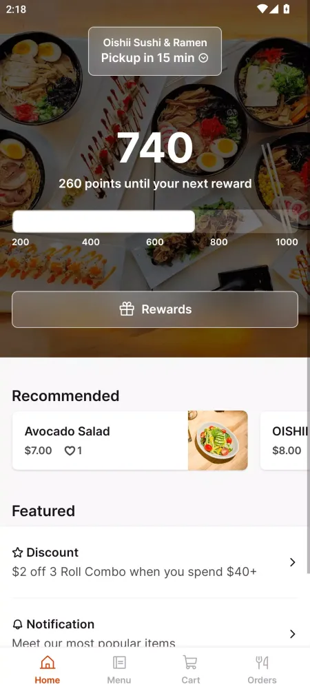 Capturas de pantalla de Oishii Sushi & Ramen