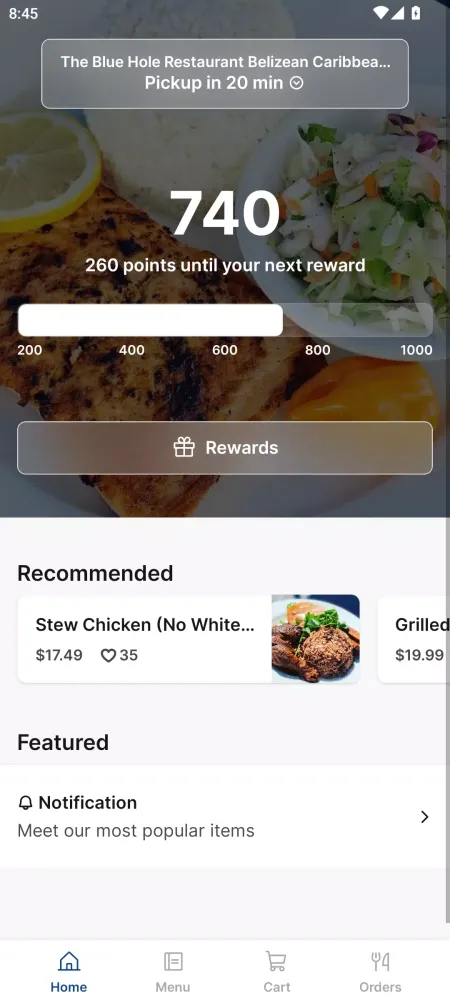 The Blue Hole Restaurant应用截图
