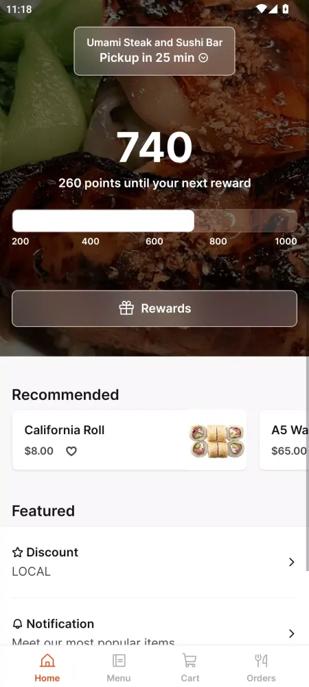 Umami Steak and Sushi Bar سکرین شاٹس