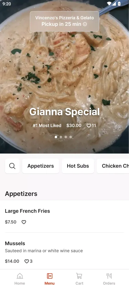 Screenshot di Vincenzo's Italian Restaurant