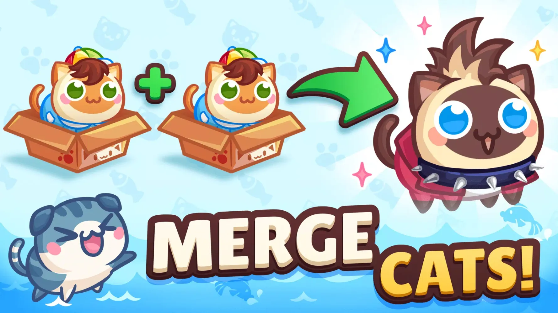 Capturas de tela do Cat Box Merge