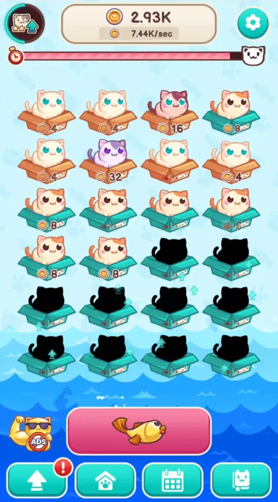 Capturas de tela do Cat Box Merge