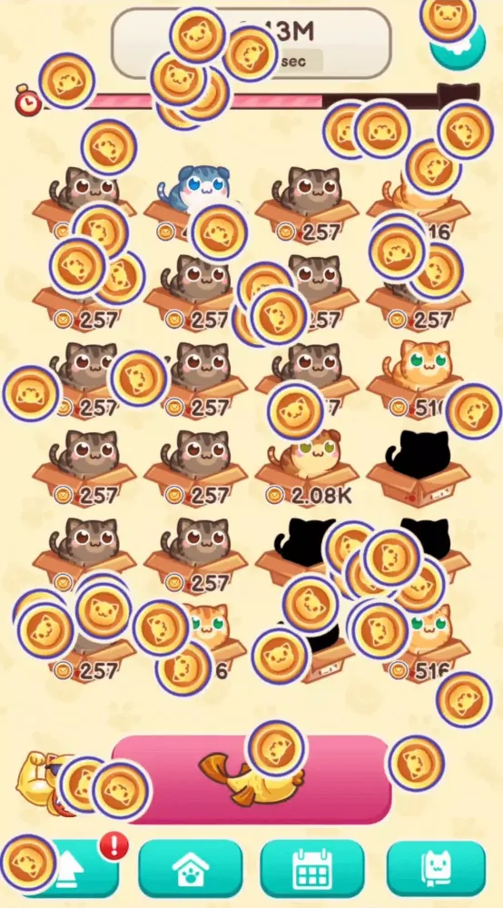 Capturas de tela do Cat Box Merge