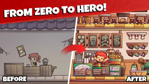 Capturas de tela do Own Coffee Shop: Idle Tap Game