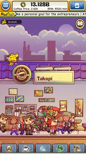 Capturas de tela do Own Coffee Shop: Idle Tap Game