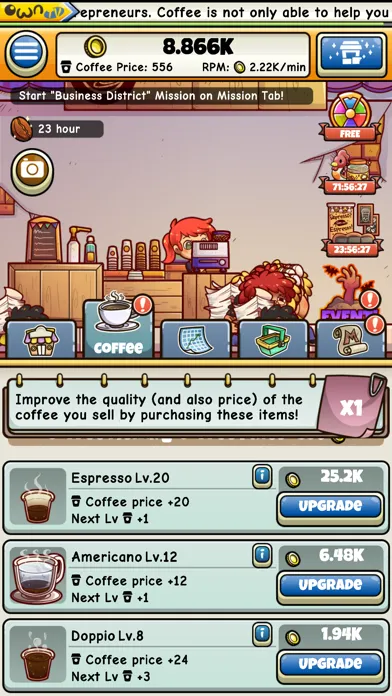 Own Coffee Shop: Idle Game应用截图