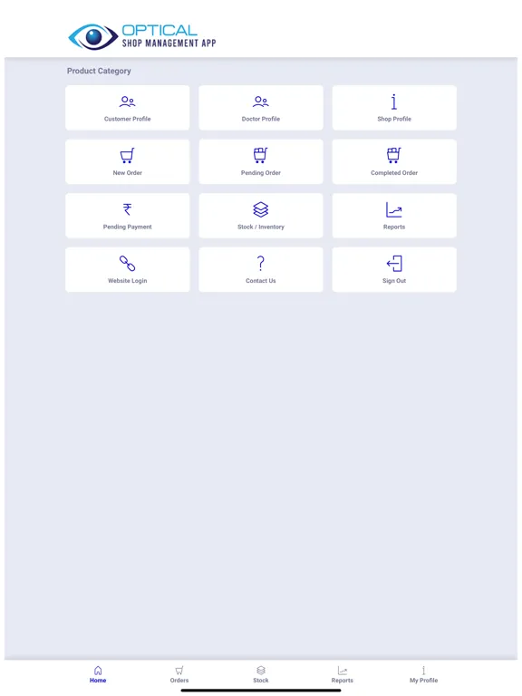 Capturas de pantalla de Optical Shop Manager iPad 