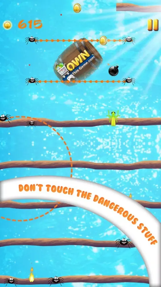Hop Up jump up and get goddies but avoid baddies应用截图