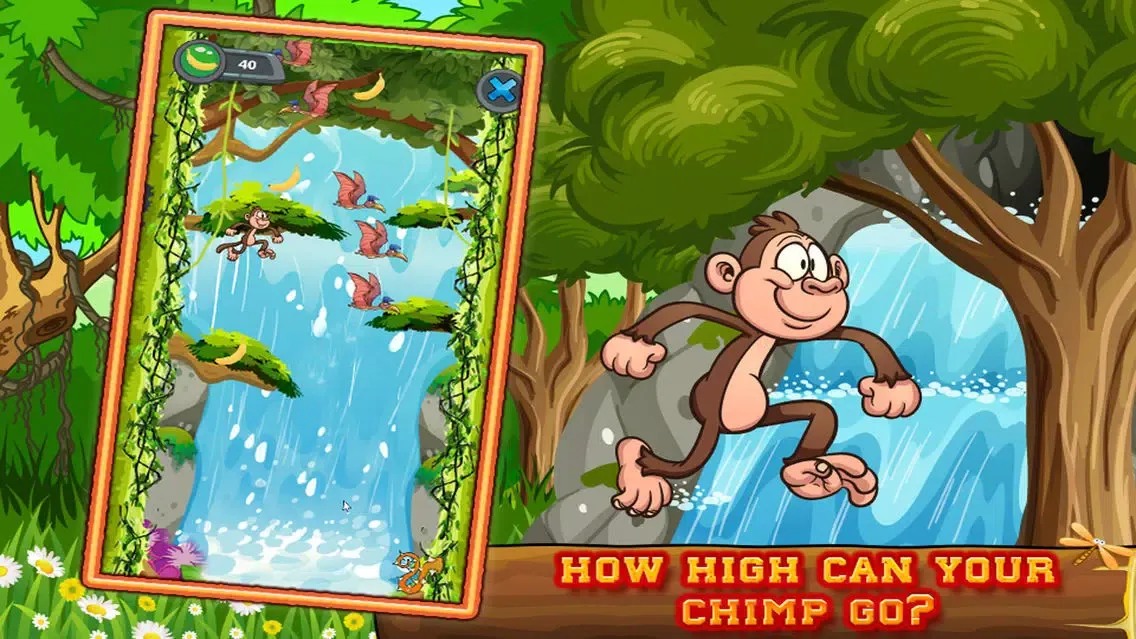 Screenshot di Monkey Splash - Help climb and collect the bananas