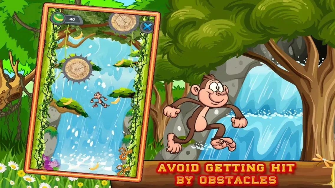 Screenshot di Monkey Splash - Help climb and collect the bananas