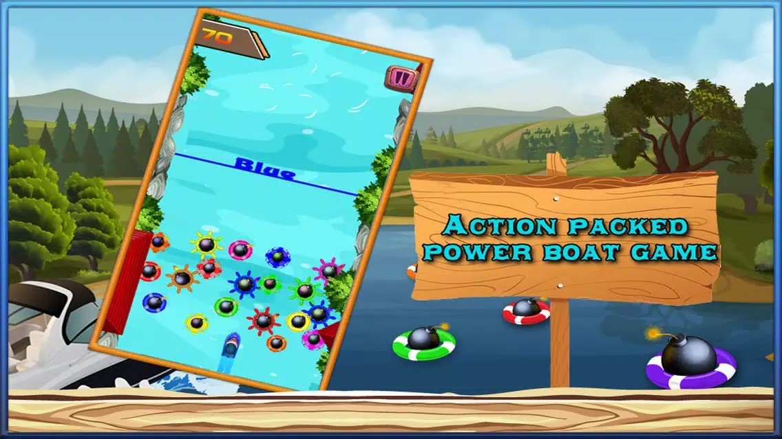 River Rush ride your boat out of danger & escape Screenshots