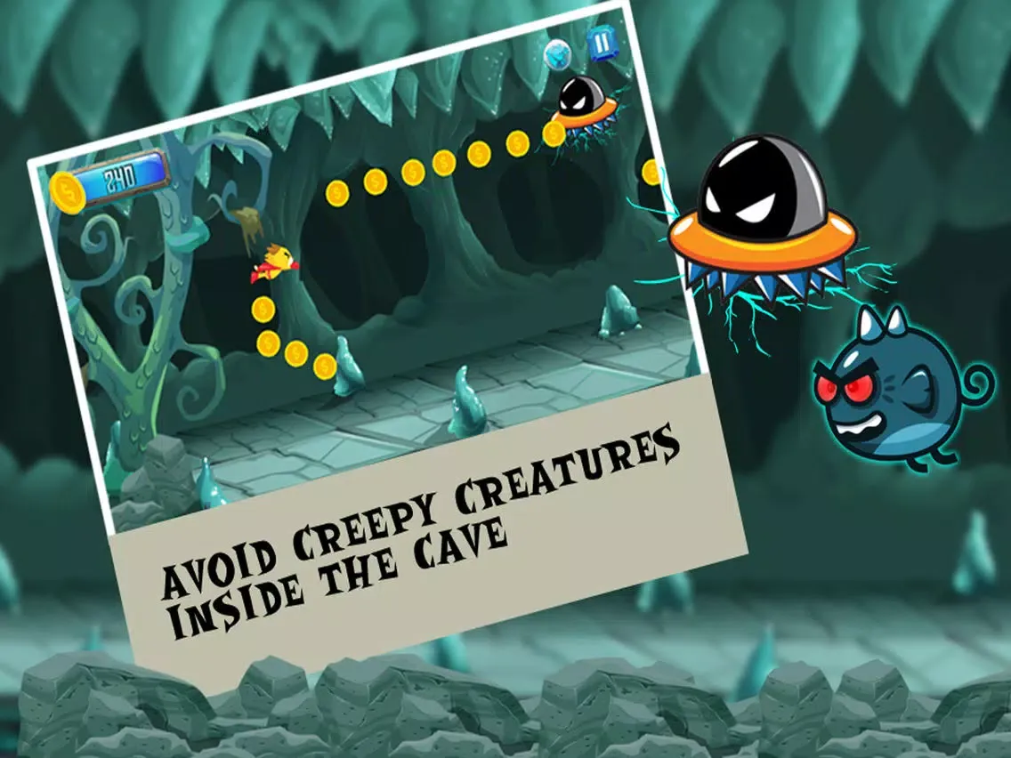 Super Cat Escape the Creepy Cave & Avoid Obstacles iPad  Screenshots
