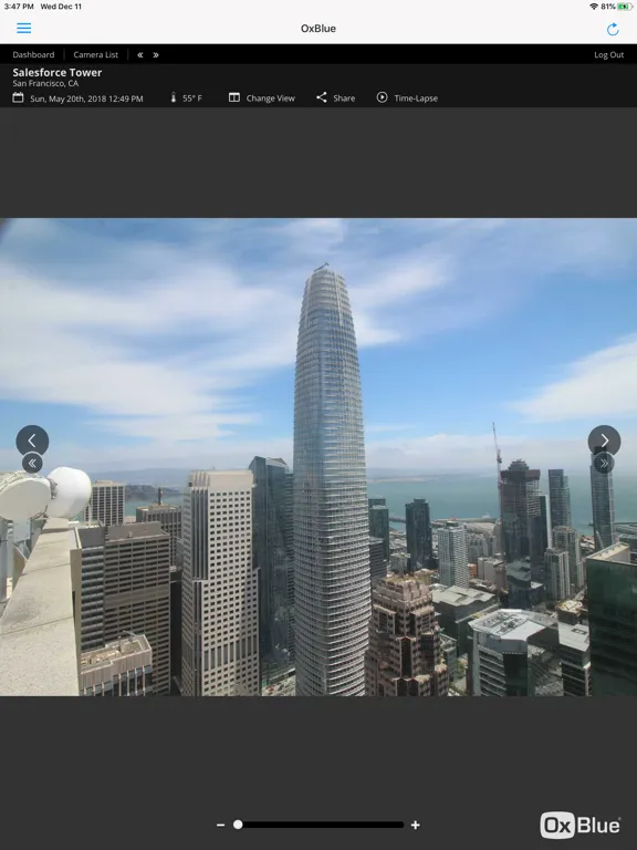 OxBlue Camera Viewer iPad 应用截图