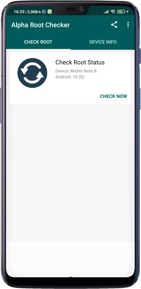Zrzuty ekranu Alpha Root Checker