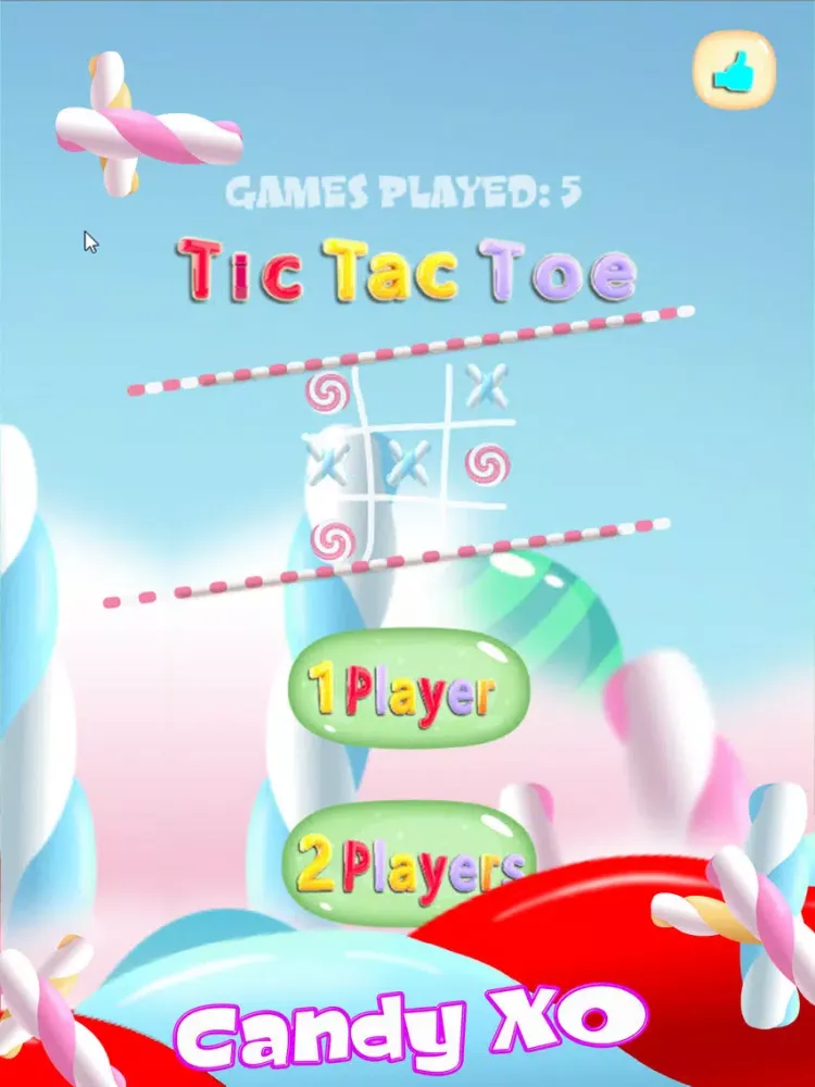 Tic Tac Toe ! Candy 2 Player iPad  Screenshots