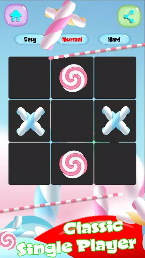 Tic Tac Toe ! Candy 2 Player Screenshots