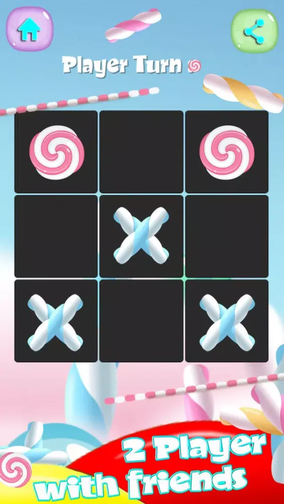 Tic Tac Toe ! Candy 2 Player Screenshots