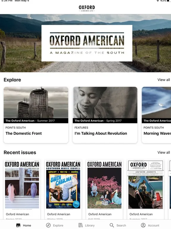 Captures d'écran de Oxford American iPad 