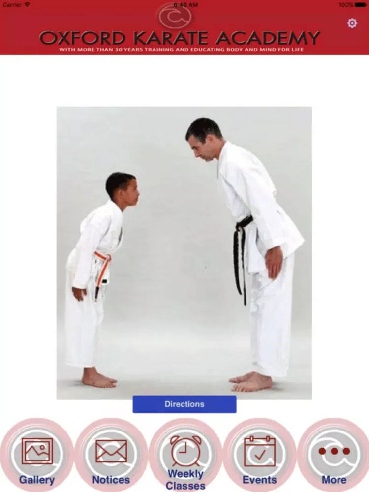 Oxford Karate Academy iPad  Ekran Görüntüleri