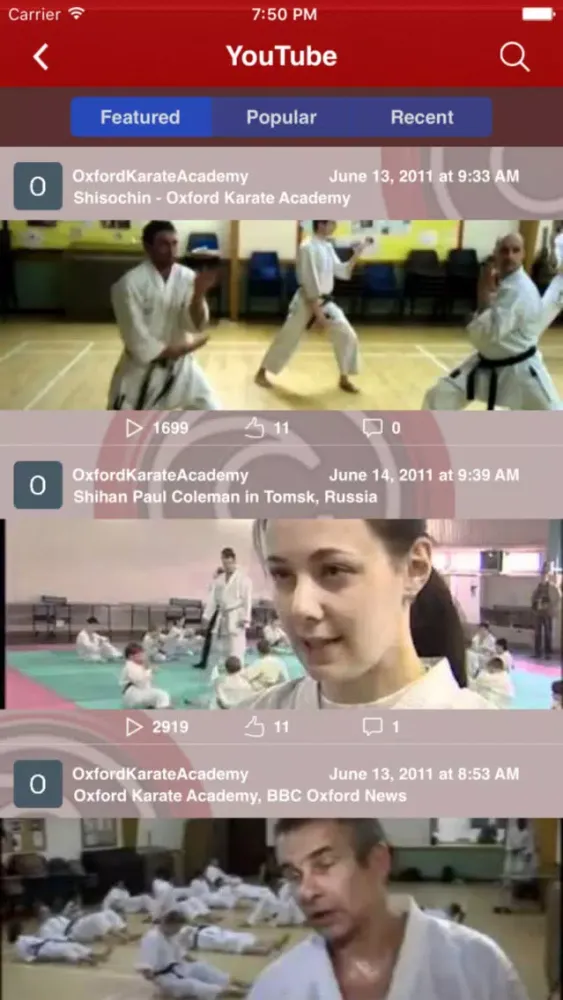 Oxford Karate Academy Ekran Görüntüleri