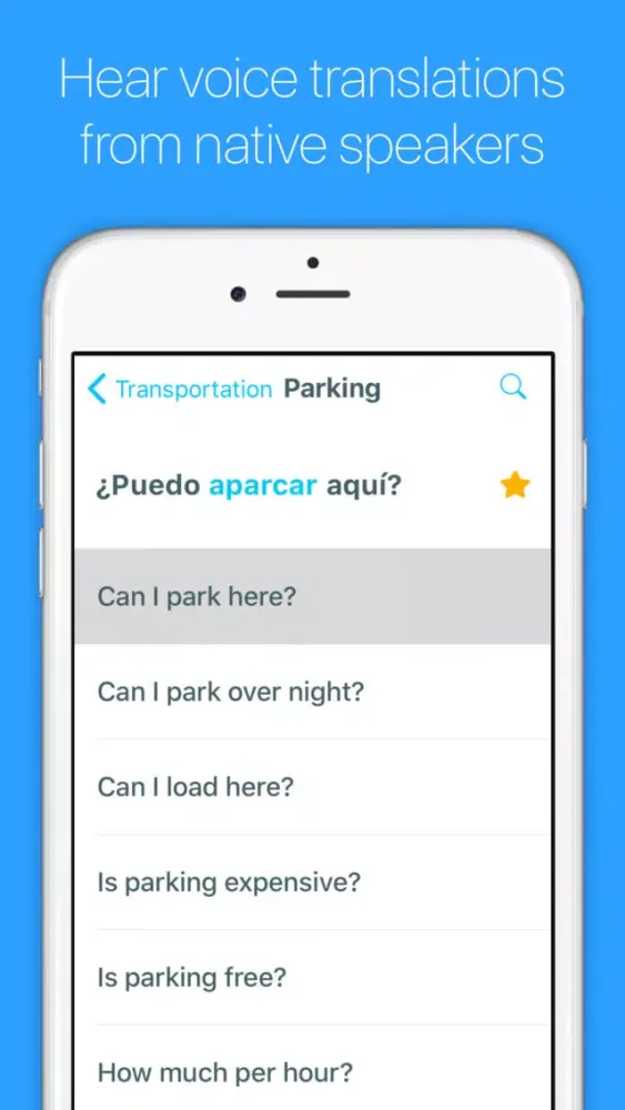 Zrzuty ekranu English to Spanish