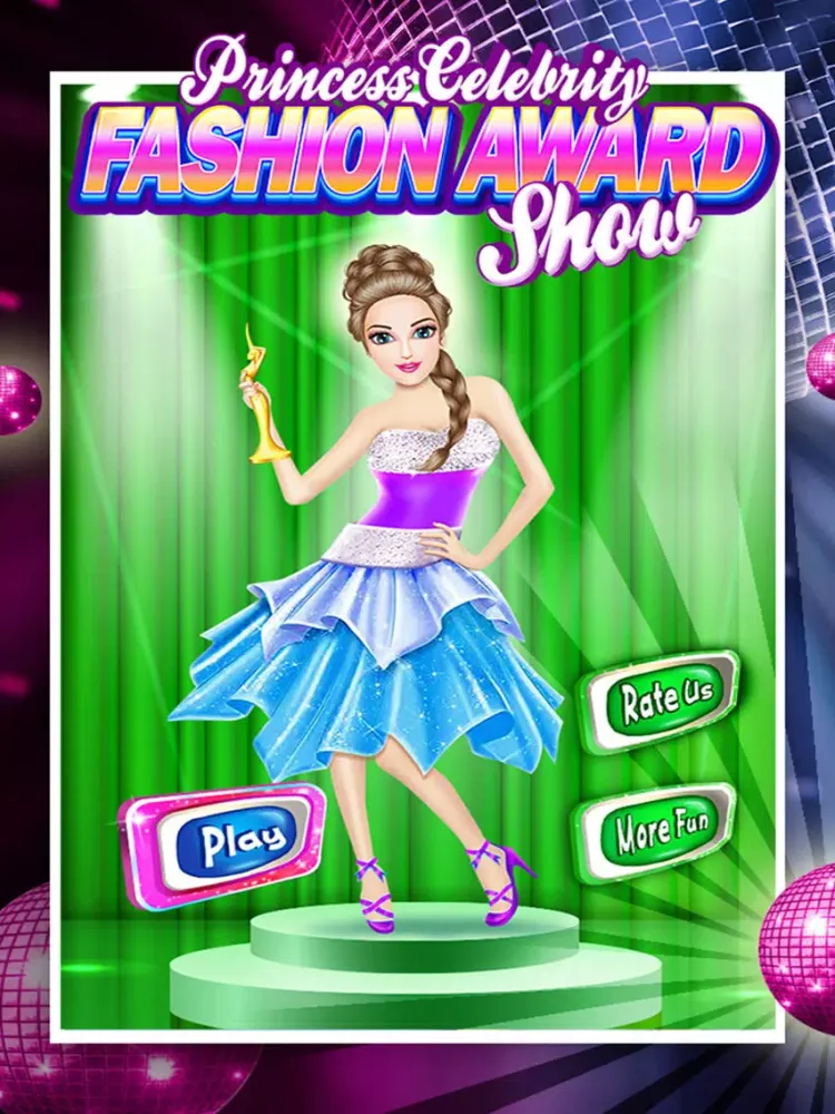 ภาพหน้าจอของ Princess Celebrity Fashion Award Show - Girls Game iPad 