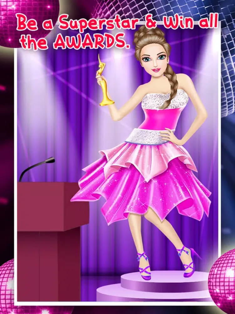 ภาพหน้าจอของ Princess Celebrity Fashion Award Show - Girls Game iPad 