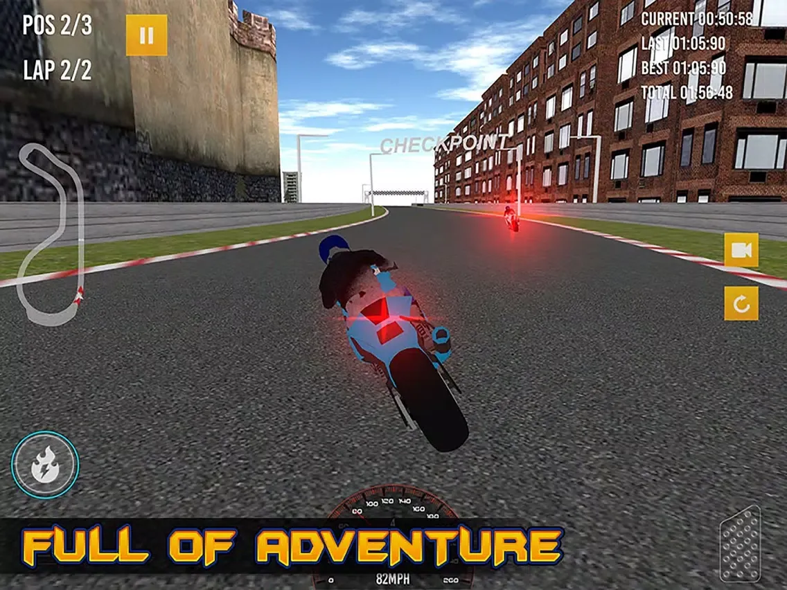 Tangkapan layar Electrifying Moto Racing Pro iPad 