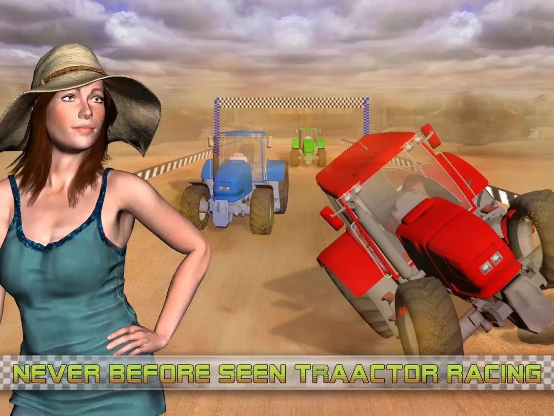 American Farm Tractor Race Pro iPad  Screenshots