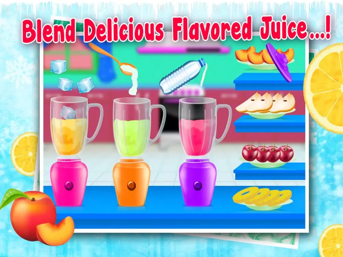 Frozen Ice Juice Shop - Refreshing Kids With Exciting Flavors of Slush & Frozen Juices iPad 应用截图