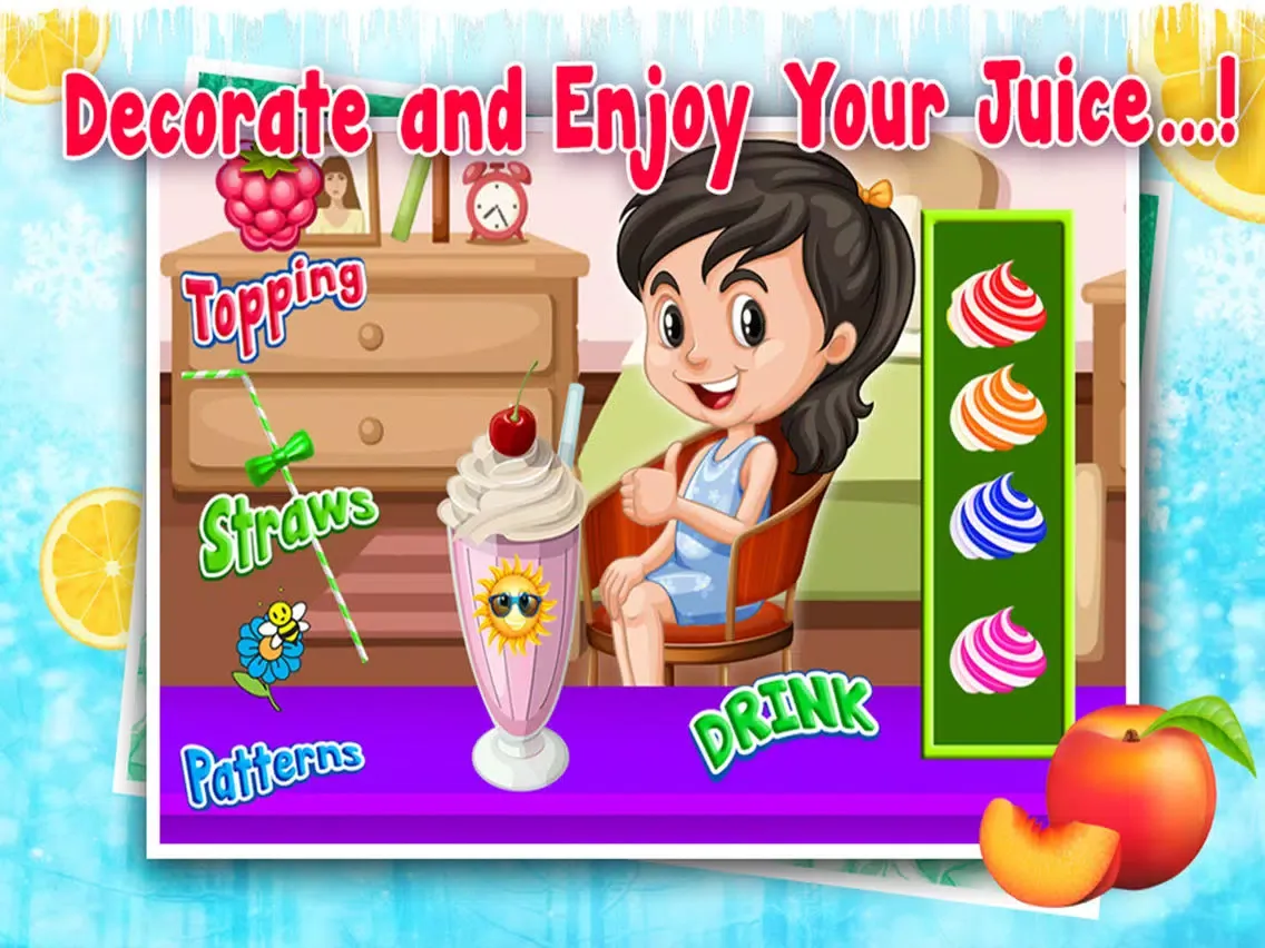 Frozen Ice Juice Shop - Refreshing Kids With Exciting Flavors of Slush & Frozen Juices iPad 应用截图
