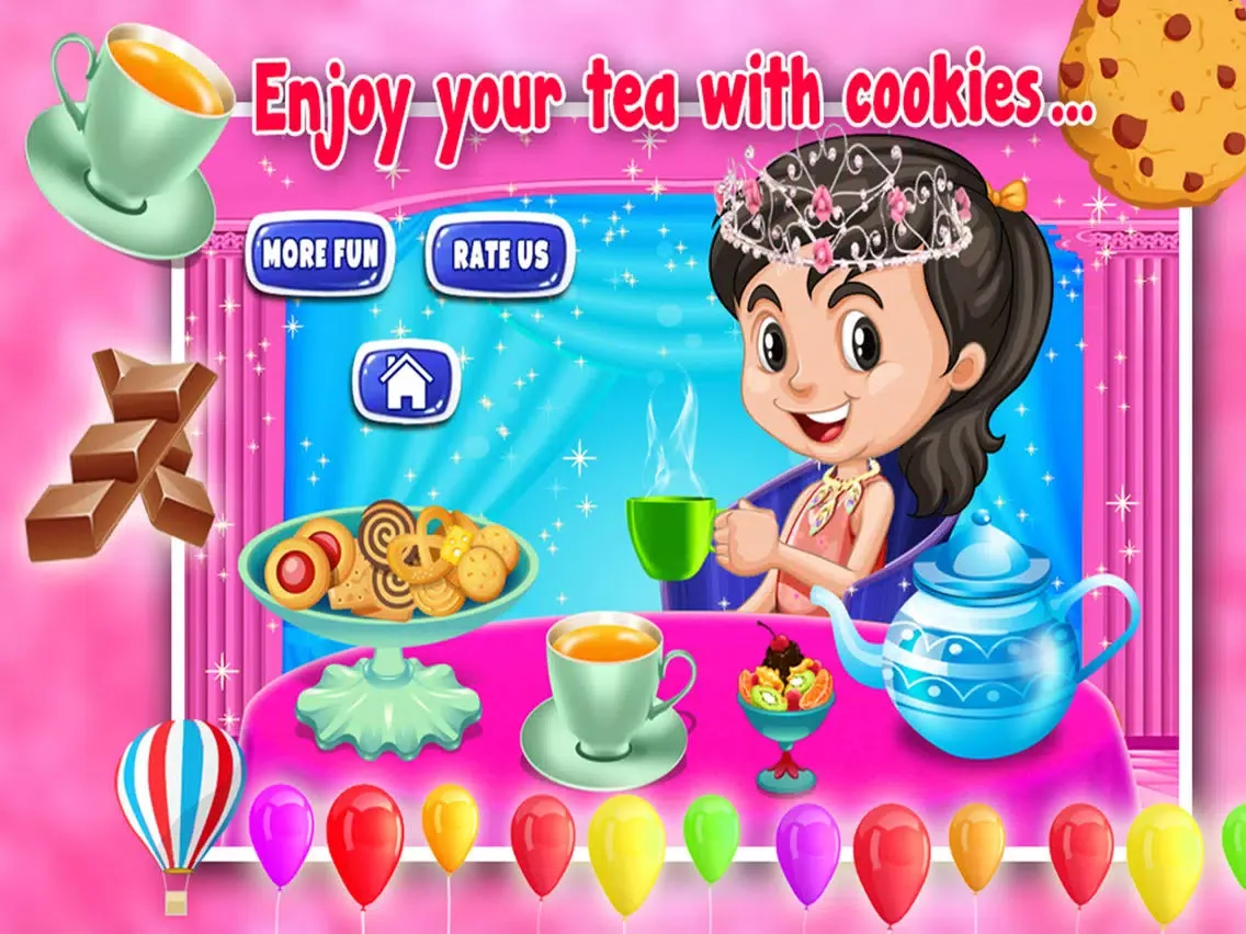 Capturas de tela do Princess High Tea & Cookie Party iPad 