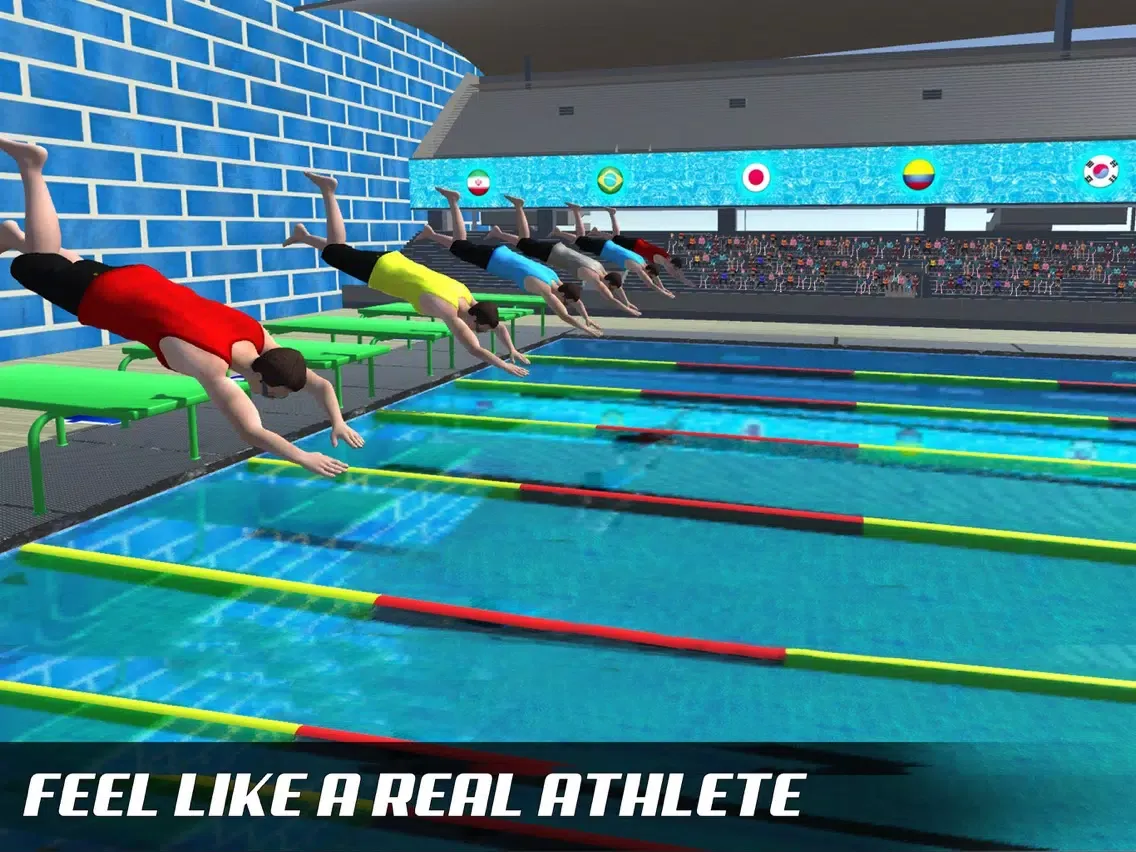 Water Swimming Diving Race iPad  स्क्रीनशॉट
