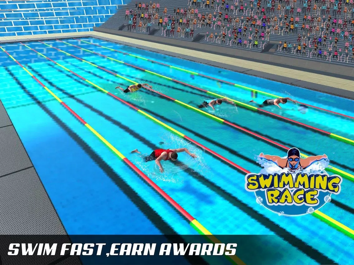 Water Swimming Diving Race iPad  स्क्रीनशॉट