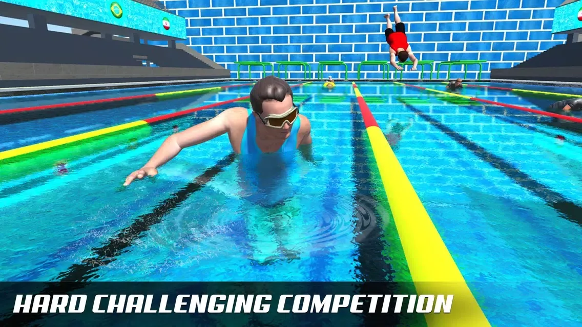 Water Swimming Diving Race स्क्रीनशॉट