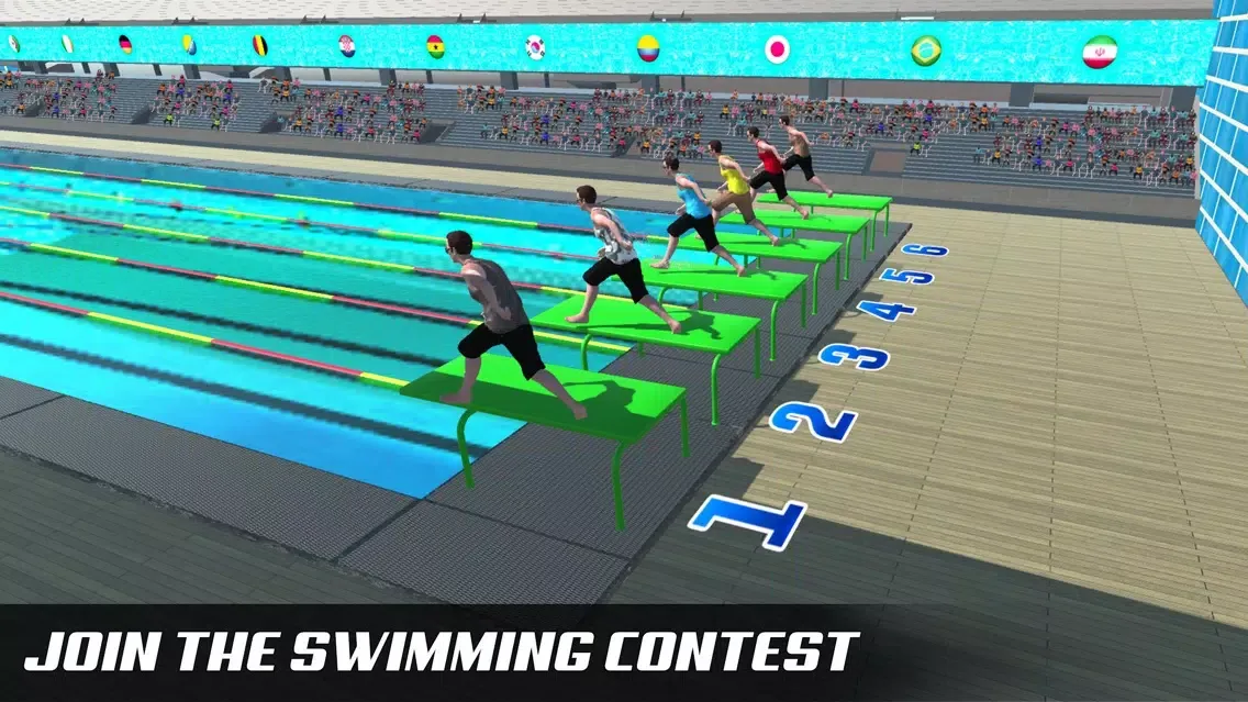 Water Swimming Diving Race स्क्रीनशॉट