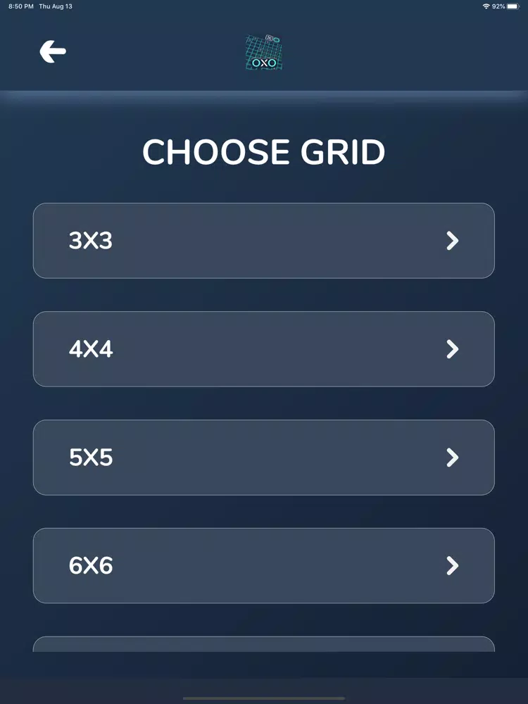OXO - Tic Tac Toe Reinvented iPad  スクリーンショット