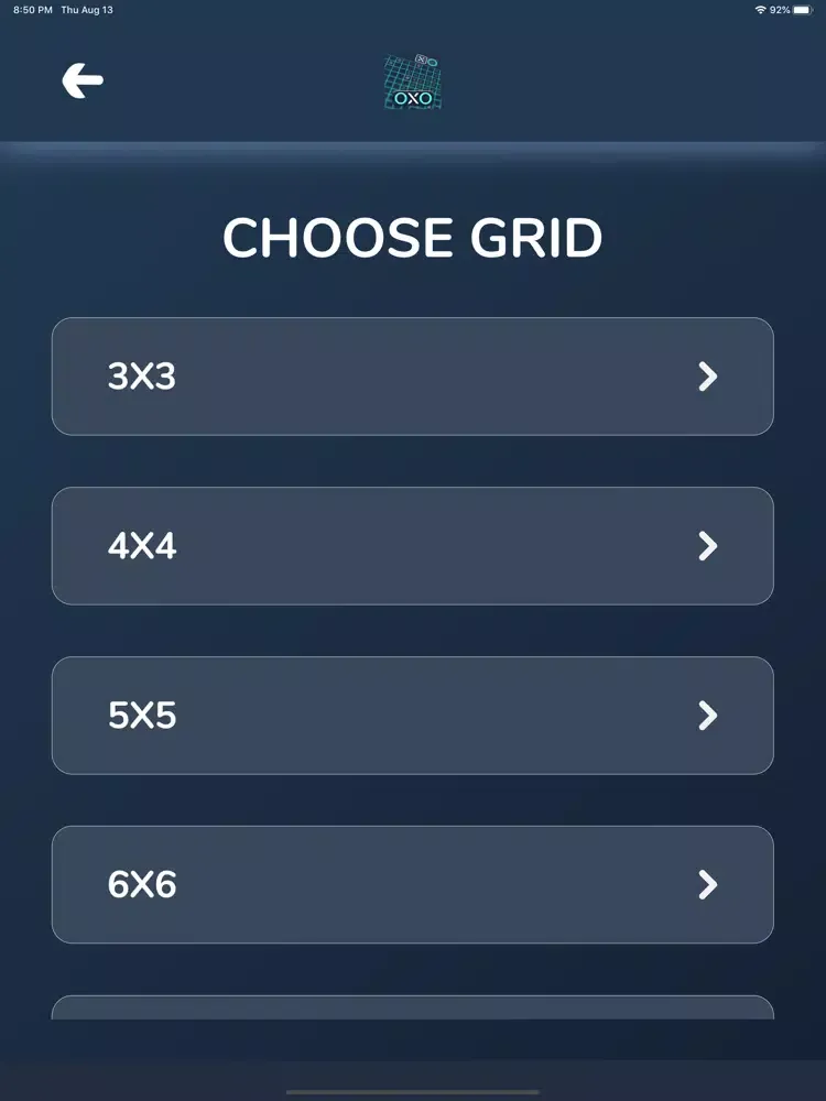 OXO - Tic Tac Toe Reinvented iPad 应用截图