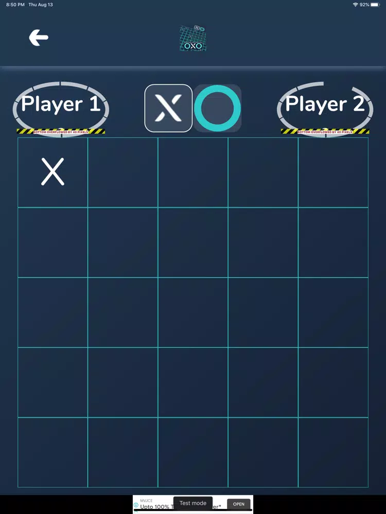 OXO - Tic Tac Toe Reinvented iPad  スクリーンショット
