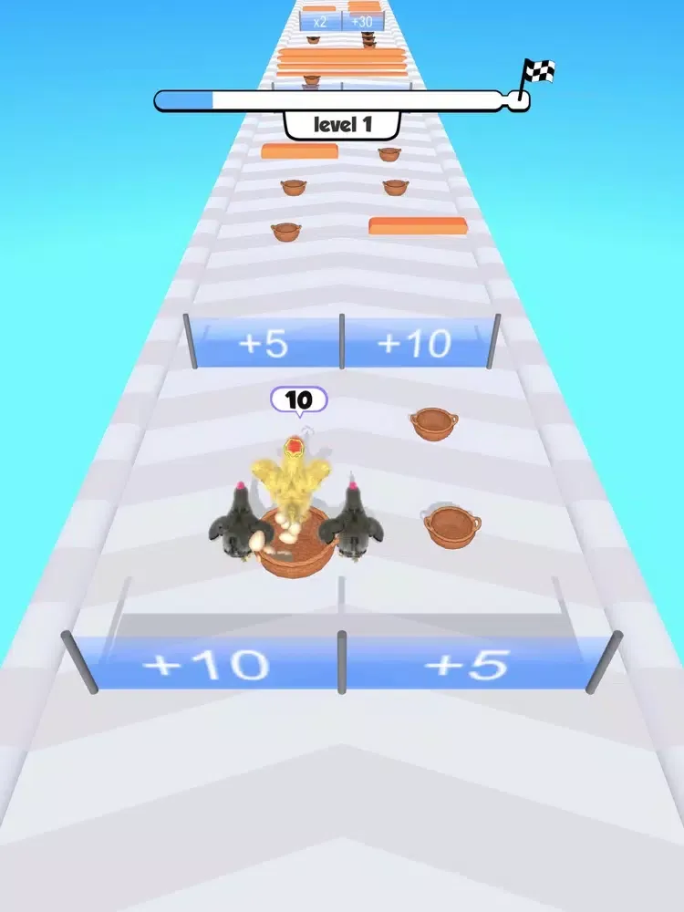 Captures d'écran de Chicken Run 3D iPad 
