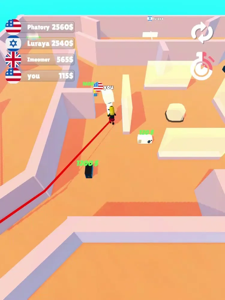 Tangkapan skrin Rubber Race iPad 