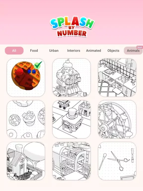 Capturas de pantalla de Splash By Number iPad 
