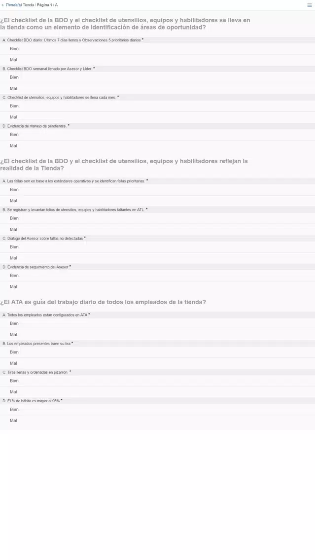 Captures d'écran de Scorecard de Operaciones SIT SCOT