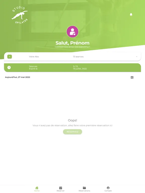 Oxygene Pilates iPad  Screenshots