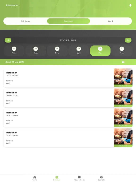 Oxygene Pilates iPad  Screenshots