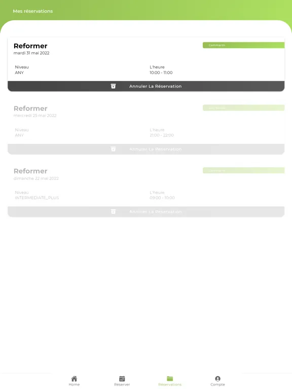 Oxygene Pilates iPad  Screenshots