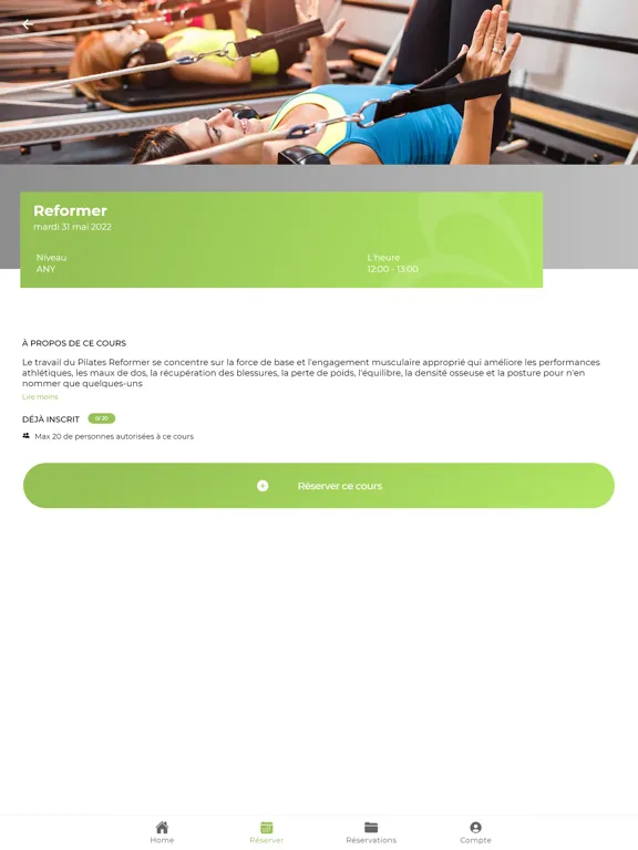 Oxygene Pilates iPad  Screenshots