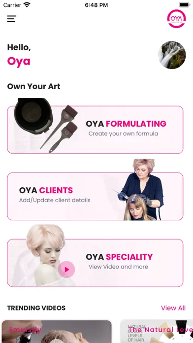 Zrzuty ekranu OYA Colorist