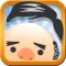 おやじ必死カツラかぶり