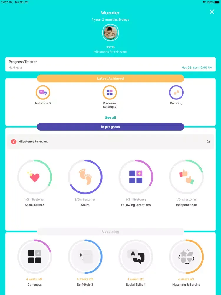 Wunder - Baby Tracker iPad  Ekran Görüntüleri